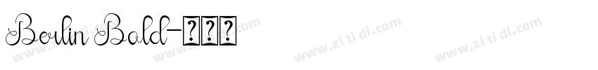 Berlin Bold字体转换